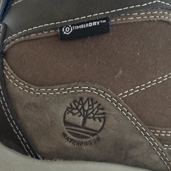 Timberland Women's Mt. Maddsen Mid WaterProof Hiking Boots – Grey/Olive - Picture 13 of 15